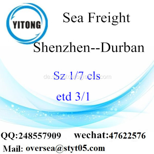 Shenzhen-Hafen LCL Konsolidierung nach Durban